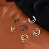 Stainless Steel C-Shaped Non Perforated Ear Clip, Women'S Simple And Creative Ear Buckle, High-Quality Cuff Earrings, Fashionable Jewelry Gifts