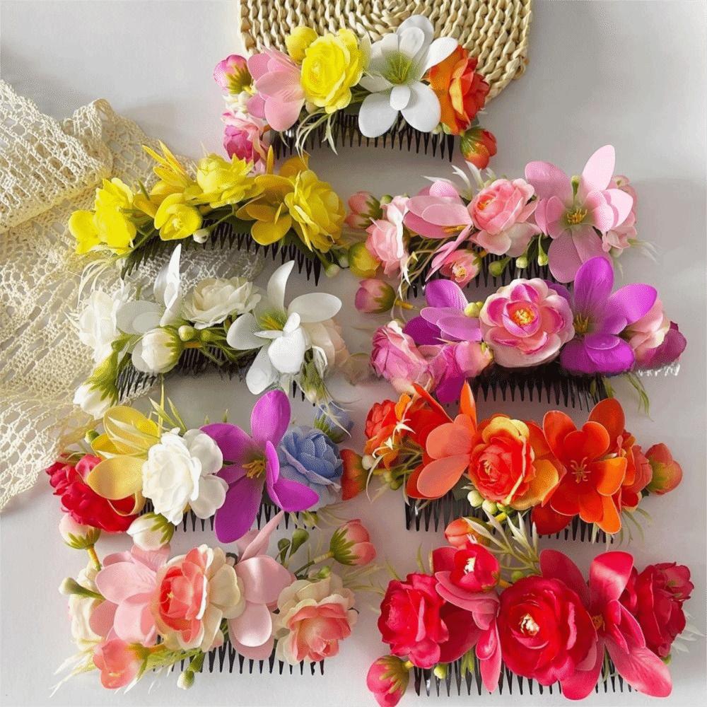 Bohemian Thailand Flower Hairpin Sweet Wedding Bride Accessories Thai Hair Accessories Girls