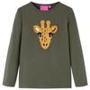 Children's Long-sleeved T-shirt Khaki 92/104/116/128/140