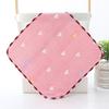 6 Layer Gauze Baby Washcloth 25x25cm Soft Absorbent Jacquard Infant Burp Cloth Thickened Face Towel For Autumn Winter