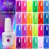 Гель-лак для ногтей 47 цветов, 15 мл, неоновые цвета, полуперманентный маникюр, гель-лаки для дизайна ногтей, гибридное базовое верхнее покрытие для гель-лака