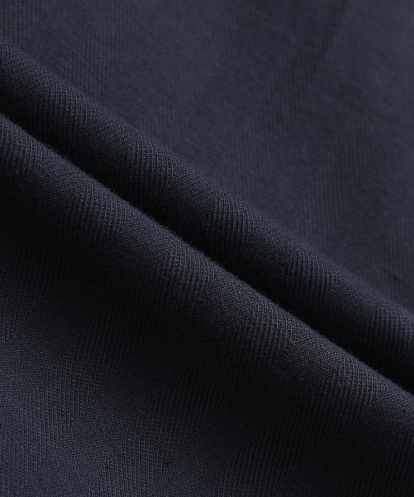 BROOKS BROTHERS Cotton Linen Herringbone Jacket (Navy) (Bbjsmmg101)