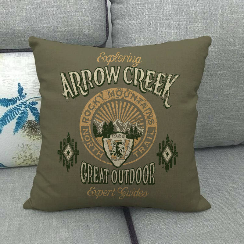 Nordic Retro Collection Digital Printing Short Plush Pillow Covers Decorative For Car Sofa Office Cushion Cover Home Goods