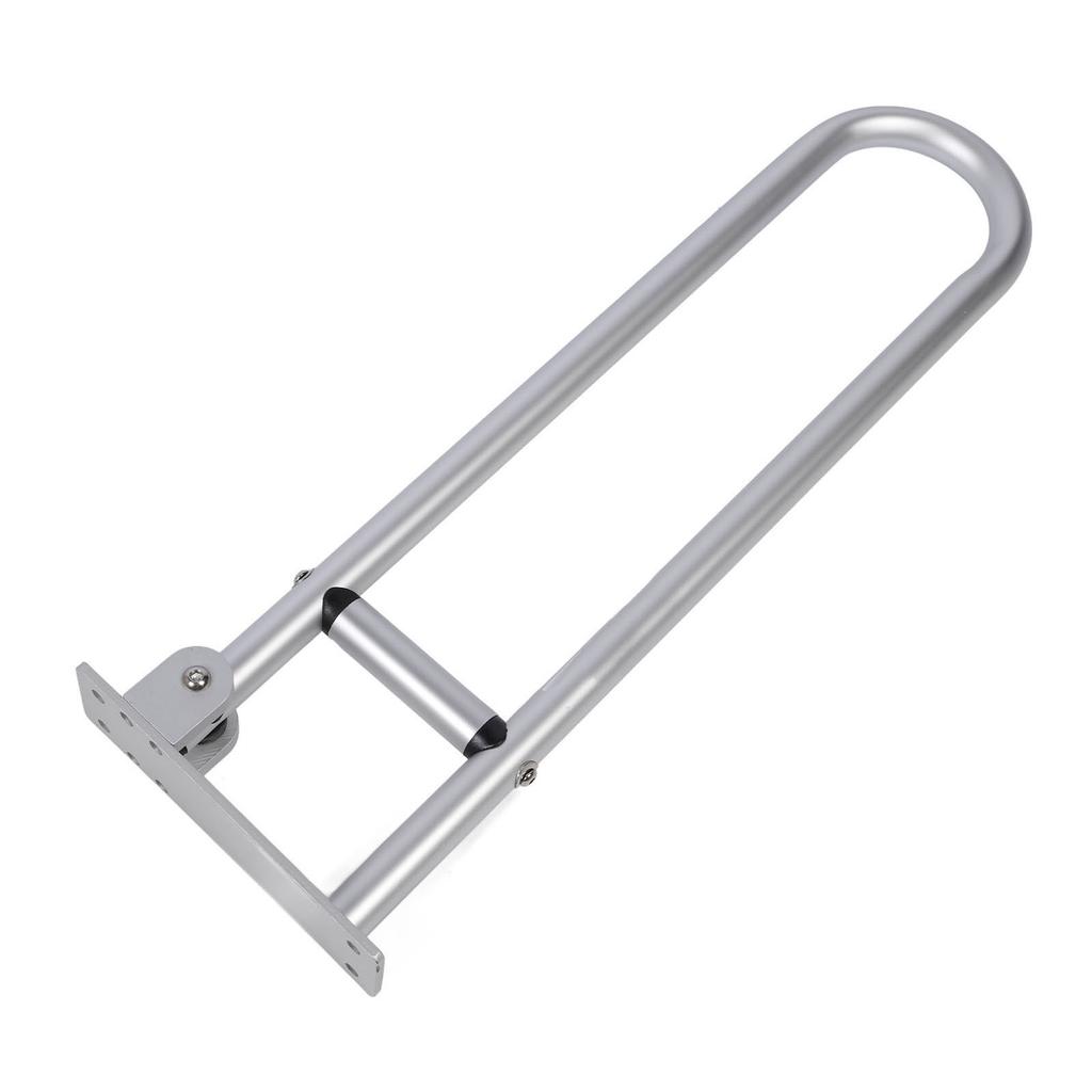 Flip Up Toilet Grab Bar Sturdy Aluminium Alloy Adjustable Anti Slip Fold Down Grab Bar for Bathroom