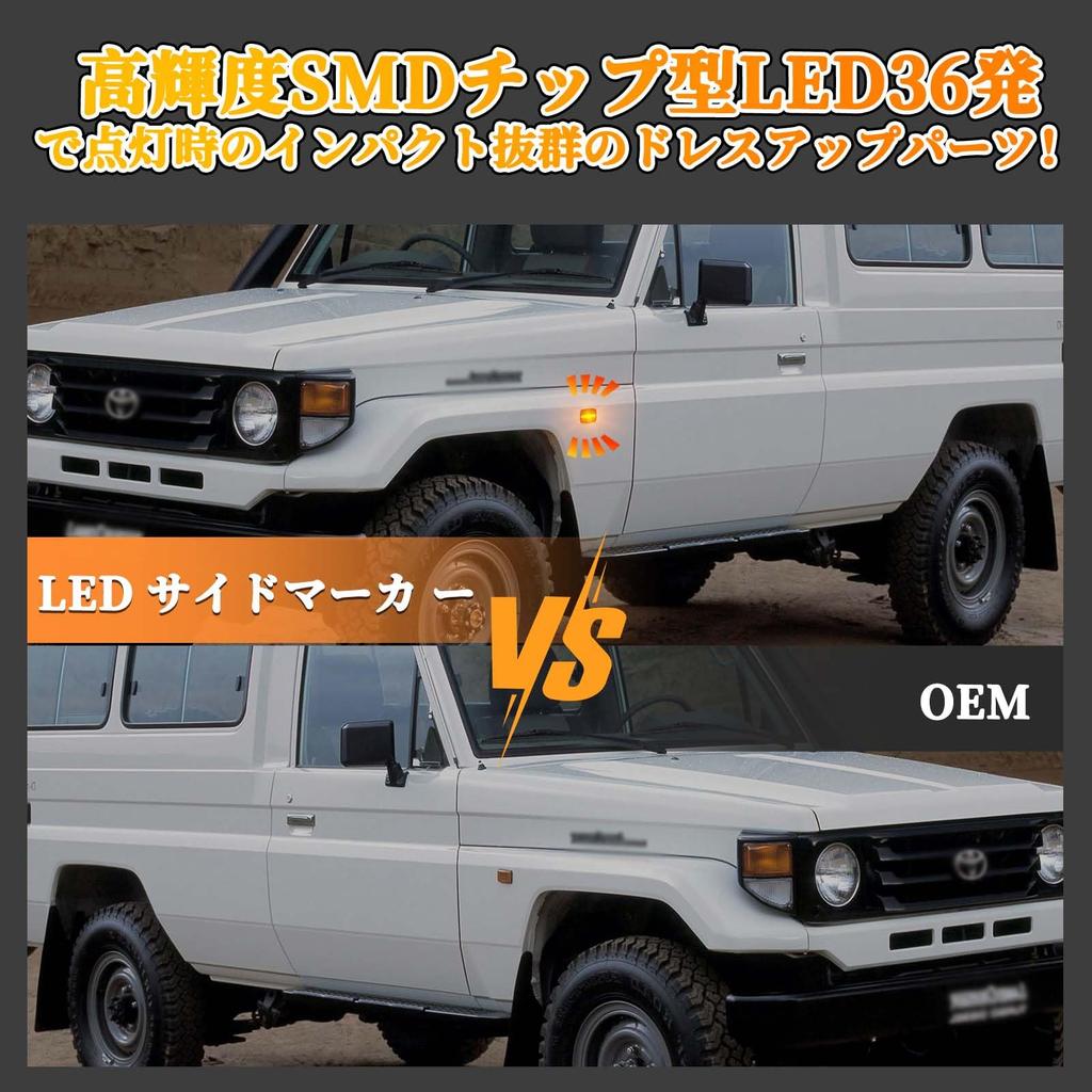 GemPro Светодиодный боковой габаритный огонь для Toyota Cruiser Серия 70 Land Мигающий