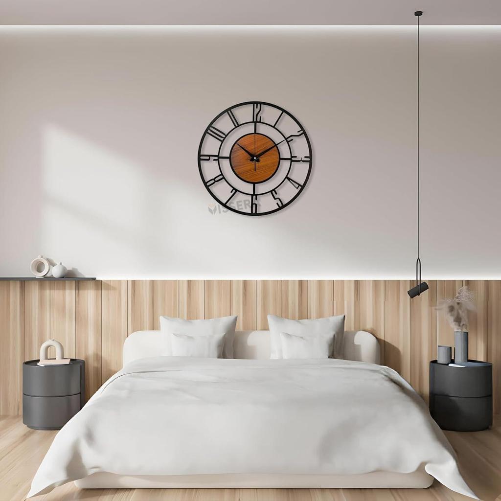 Дизайнерские металлические настенные часы для гостиной | Новейшие антикварные стильные необычные декоративные настенные часы большого размера для спальни,