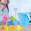 9 Piece Sand Play Set for Kids - Castle Building Toys Outdoor Fun