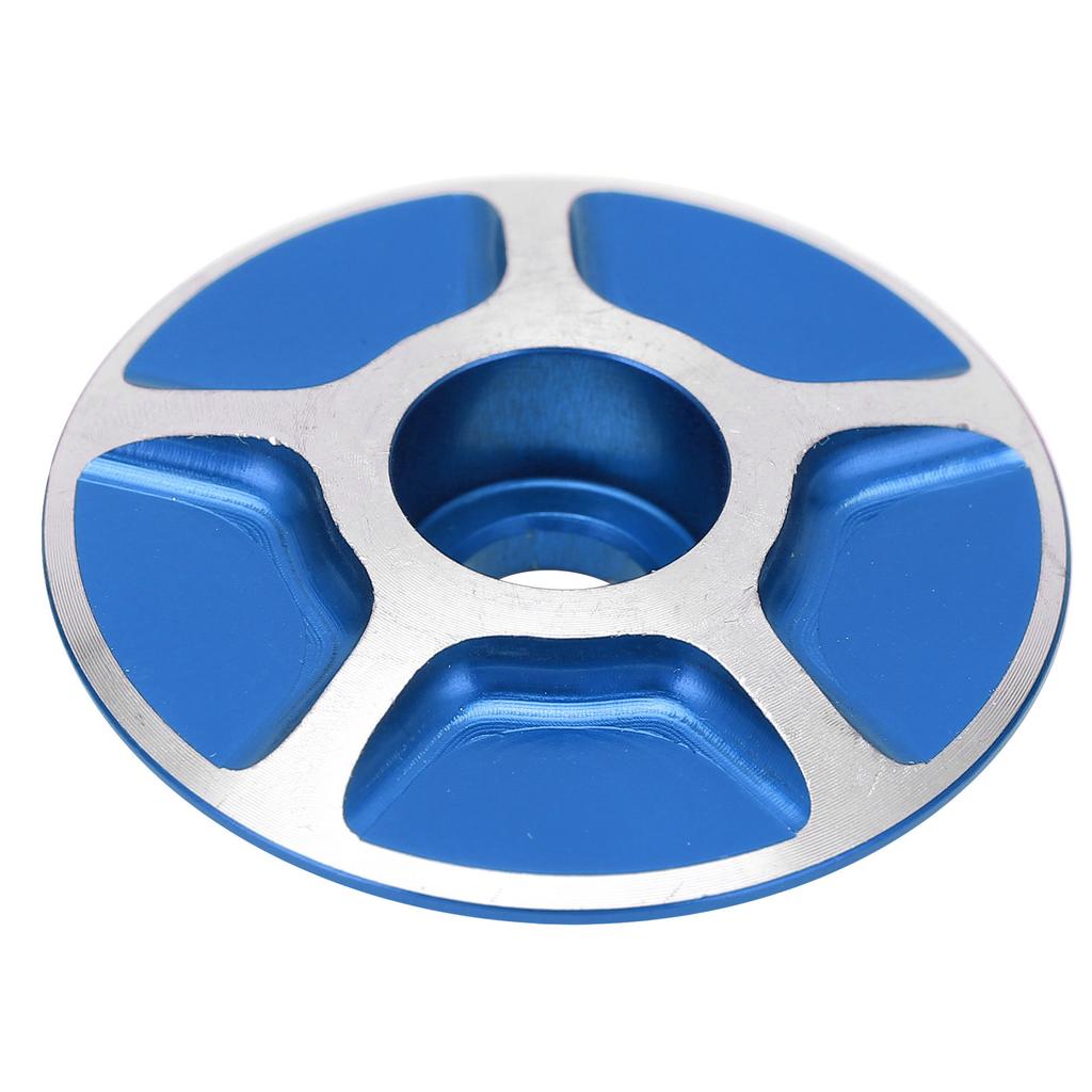 Bicycle Front Fork Headset Cover Replaceable Lightweight Mountain Road Bike Stem AccessoriesBlue