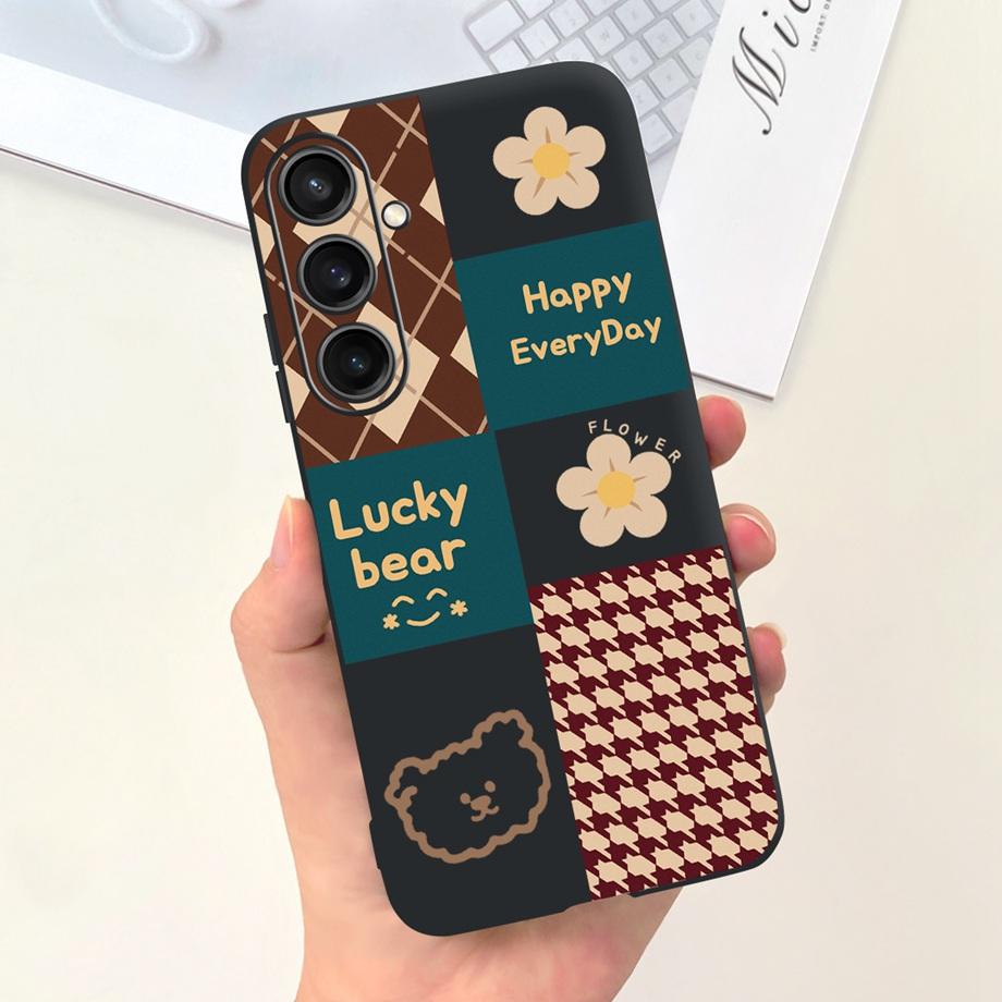 Для Samsung Galaxy A15 4G Чехол Роскошный Противоударный Задняя Крышка На Funda Samsung A15 A155F Capas Крутой Стиль Милый Мультяшный Принт Чехлы