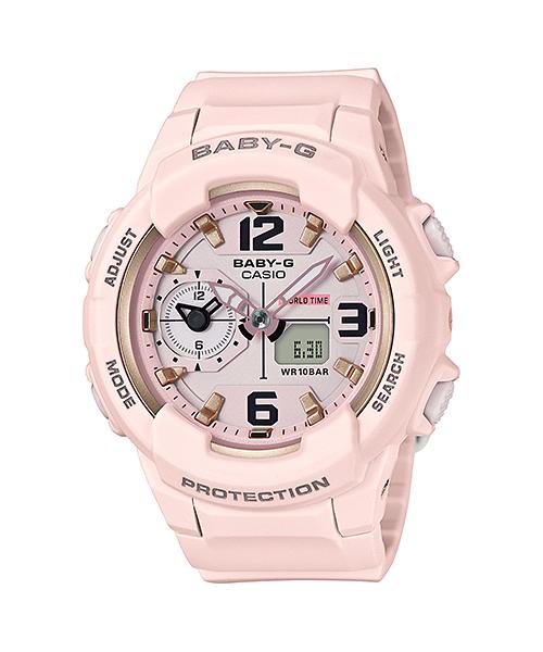 Casio Мужские Аналоговые Кварцевые Часы BGA-230SC-4B из Смолы, Водонепроницаемые до 100 м, Ударопрочные