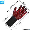 FLAMMAX Grill Gloves, Oven Gloves, BBQ Heat-resistant, 1 Pair