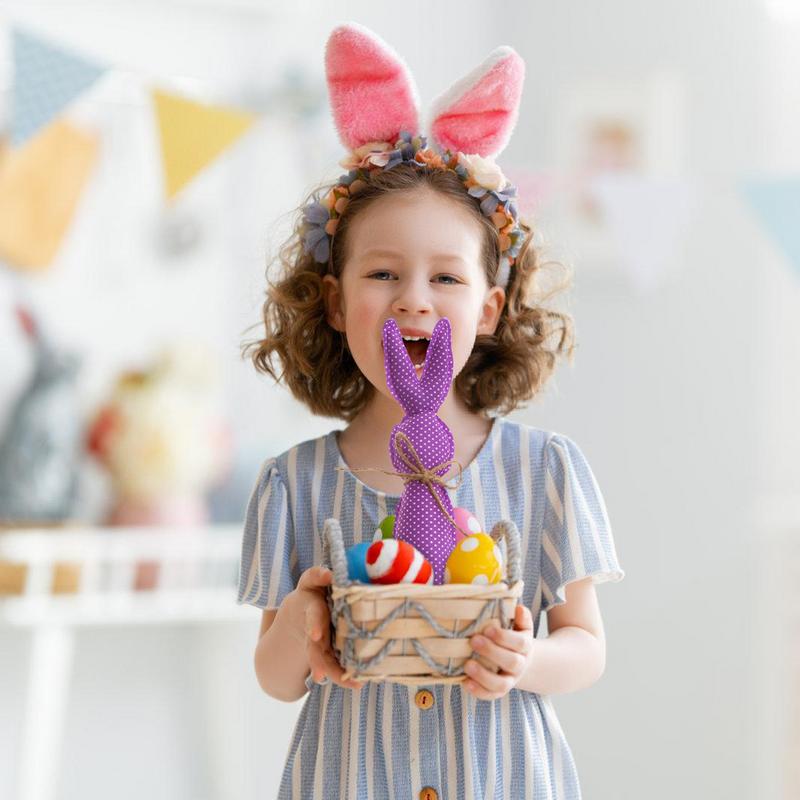 Easter Decoration Fabric Rabbit Ornament Creative Cartoon Bunny For Children's Rooms Wedding Party Birthday Home Centerpiece