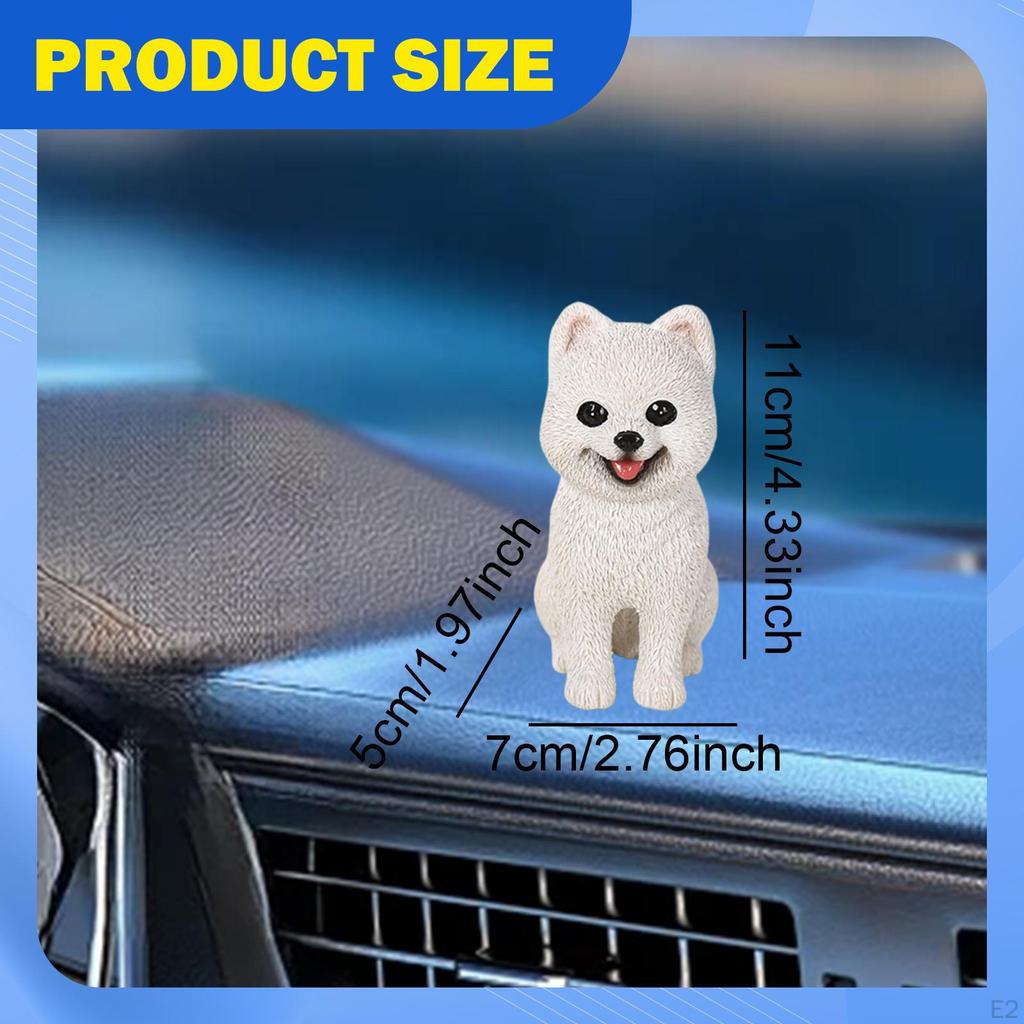 Померанский шпиц Фигурка Собаки Скульптура Портативное Украшение для Автомобиля Домашний Орнамент Статуэтка Щенка
