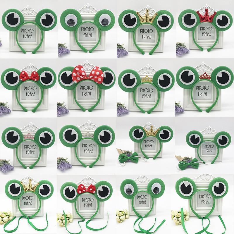 Children Frog Hairband Eye Decoration Headwear Stage Performance Props Supplies