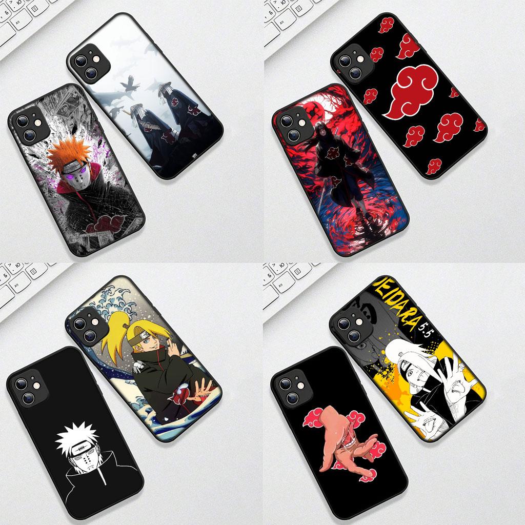 Cover for Apple iPhone 13 12 Mini XS 11 Pro Max 7 8 Plus XR SE 2022 2020 SE3 Case Deidara Narutos Uchiha Itachi Pain Akatsuki