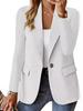 Женский кардиган-пиджак с длинным рукавом однотонный - тренд 2025