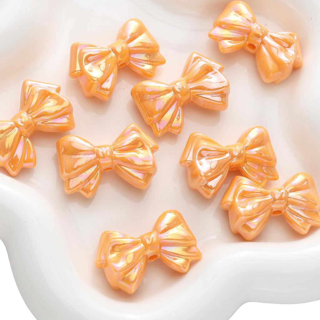 2/10 шт. акриловые бусины-бантики цвета AB, разбросанные бусины для самостоятельного изготовления браслетов, ожерелий и ювелирных изделий