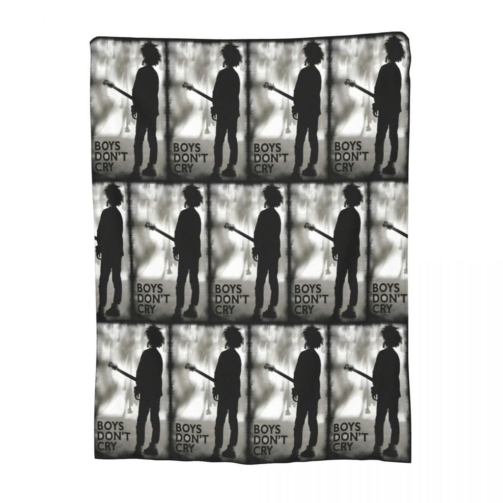The Cure Robert Smith Logo Blankets Flannel Sofa Throw Blanket Breathable for Couch Bedding Outdoor Throws Bedspread Quilt