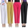 Брюки Тонкие женские брюки Свободные свободные эластичные хлопковые брюки с высокой талией