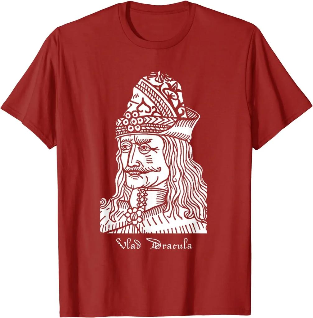 Dracula Vlad The Impaler Tepes Classic Horror TShirt Summer Cotton ONeck Short Sleeve Unisexs T Shirt New S3XL