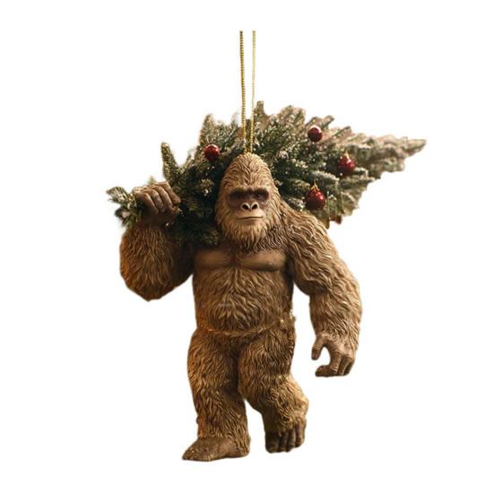 1/5Pcs Acrylic Sasquatch Hanging Decoration Home Office Christmas Tree Hanging 2D Flat Savage Wild
