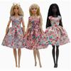 Повседневная одежда Кукла Подвесное платье Ручной работы Платья для девочек Одежда Платья с цветочным принтом для куклы 30 см