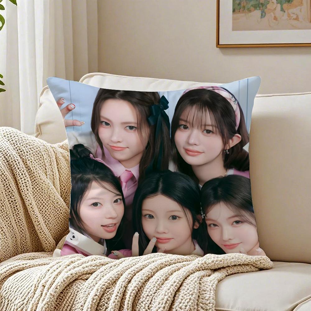kpop trendy IIILLITS Cushion Cover Pillowcase Antidustmite living Room Sofa Decor Cushion Room