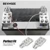 Bevee 6 Spot Battery Terminal Connector Clamps 4/0(XL) AWG Gauge, Positive And Negative (+/-)(Pair) For Standard SAE Post Style, Multi-Size Hole