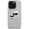 Karl Lagerfeld Hc 3D Rubber Double Heads Case For Iphone 16 Pro Max Beige