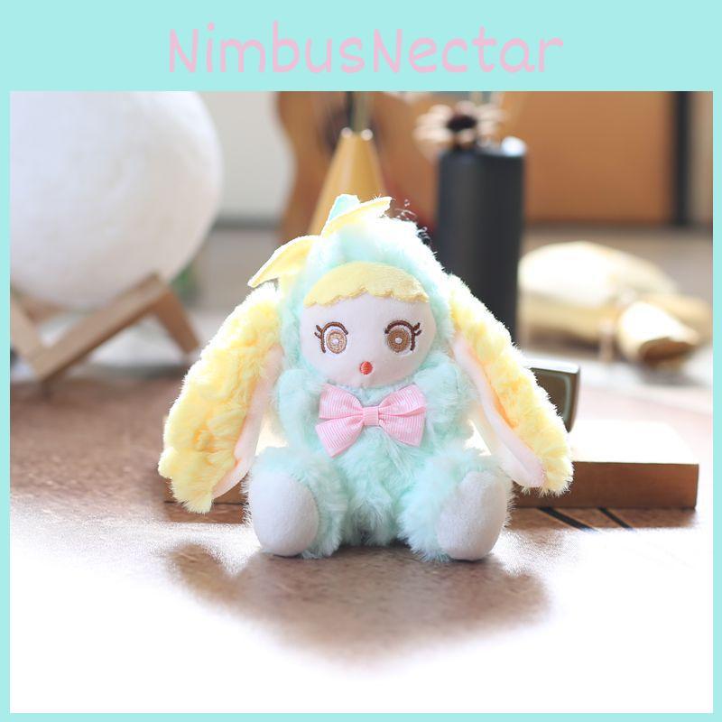 Soft Rabbit Plush Keychain Stuffed Animal Pp Cotton Bag Charm Gift For Kids