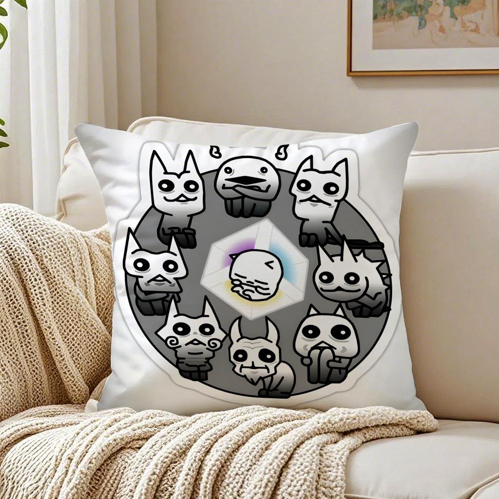 Tower Defense Japanese Game BBattle Cats Cushion Cover Pillowcase Antidustmite living Room Sofa Decor Cushion Room