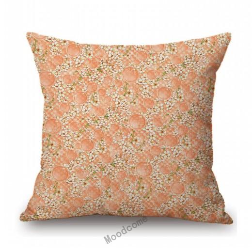 Green Flower Fairies Lovely Cute Cartoon Childhood Floral Pattern Kids Room Decoration Pillow Case Cotton Linen Sofa Pillow Case