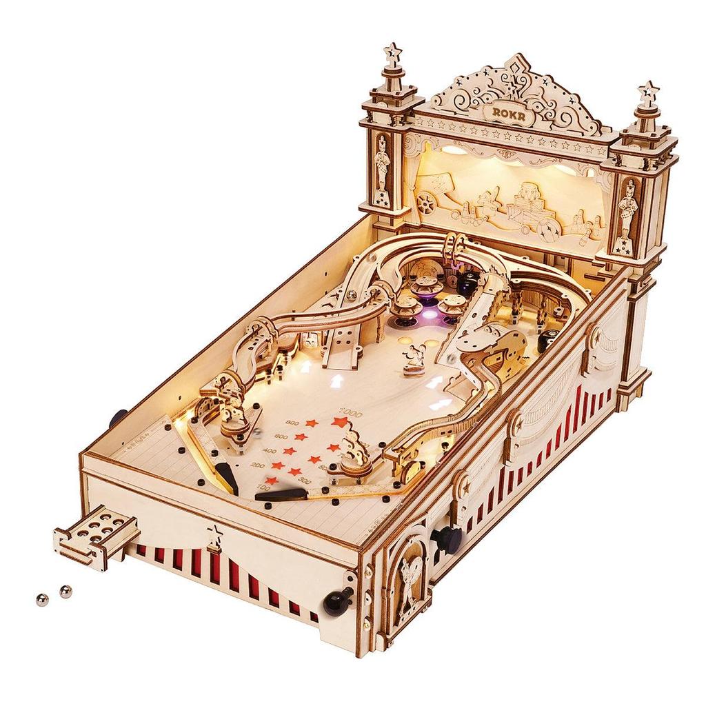 ROBOTIME ROKR 3D Pinball Machine 3D Wooden Puzzle EG01