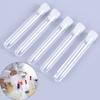 10Pcs Tube-Free Wing Plug Ps Plastic Round Bottom Hard Test Tube