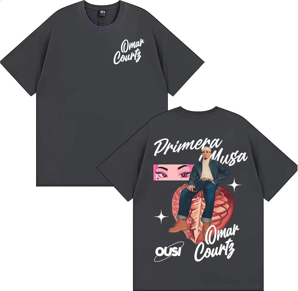 Omar Courtz Primera Musa Album 2026 Graphic Tshirt Fashion Hip Hop Pop Music T Shirts Unisex Women Summer Top Unisex Cotton T Shirt