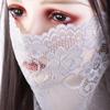 Защита от солнца и ультрафиолета для женщин, походов на открытом воздухе, однотонная кружевная маска, покрывало для лица, шарфы для лица, шейный платок