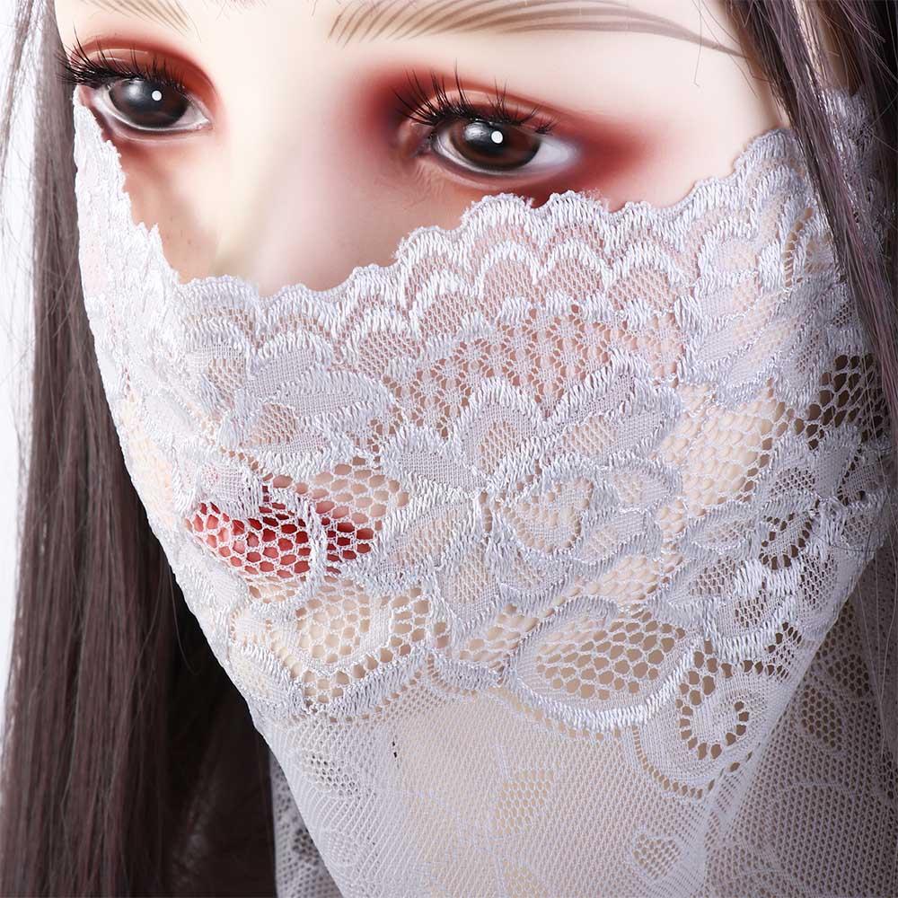 Защита от солнца и ультрафиолета для женщин, походов на открытом воздухе, однотонная кружевная маска, покрывало для лица, шарфы для лица, шейный платок