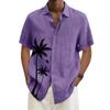 Дизайнерские весенне-летние мужские повседневные хлопковые однотонные рубашки с короткими рукавами, свободные рубашки