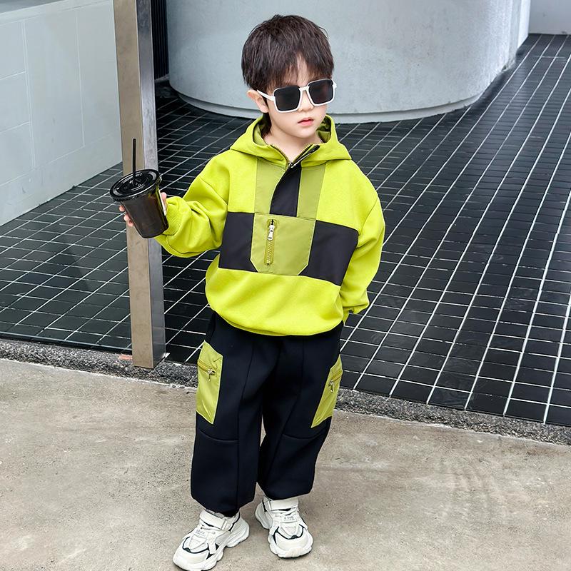 Модный осенний комплект толстовки для мальчиков 2025 - Стильный и спортивный повседневный наряд