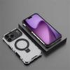 Гибридный чехол Armor для Magsafe для iPhone 17 Air 16 15 14 Plus 13 12 11 Pro Max Магнитный металлический кронштейн Полупрозрачная матовая крышка