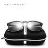 VEITHDIA квадратные ретро алюминиевые солнцезащитные очки поляризационные аксессуары для очков солнцезащитные очки для мужчин/женщин
