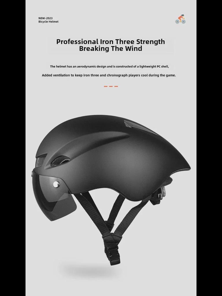 Шлем Wildside Triathlon TT с магнитными очками — новый велосипедный шлем, готовый к соревнованиям