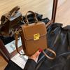 Handbag Women's New Shoulder Bag Premium Textured Versatile Messenger Small Square Bag