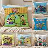Чехол на подушку Ed, Edd n Eddy, шелковистый короткий плюш, двусторонний печатный наволочка для дивана, для всех сезонов, декор для дома, подарок