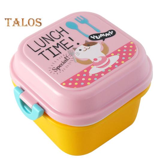 Контейнер для обеда, многофункциональный многоразовый экологически чистый детский контейнер для закусок, фруктов, еды, ланч-бокс для школы