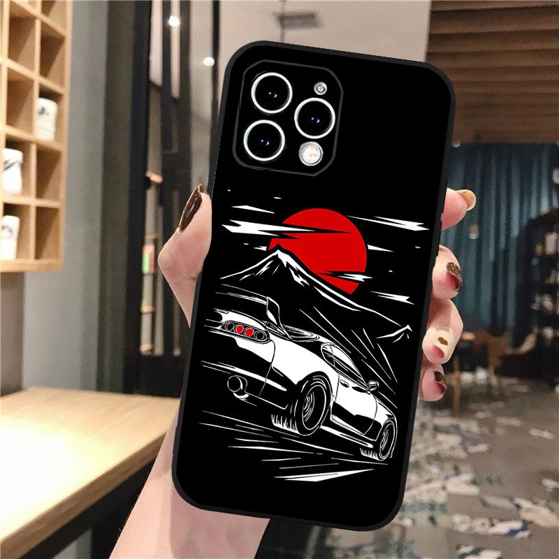 Japan JDM Sports Cars Phone Case For iphone 17 Pro Max Air 16 15 14 13 Pro Max 15 16 Pro 15Plus