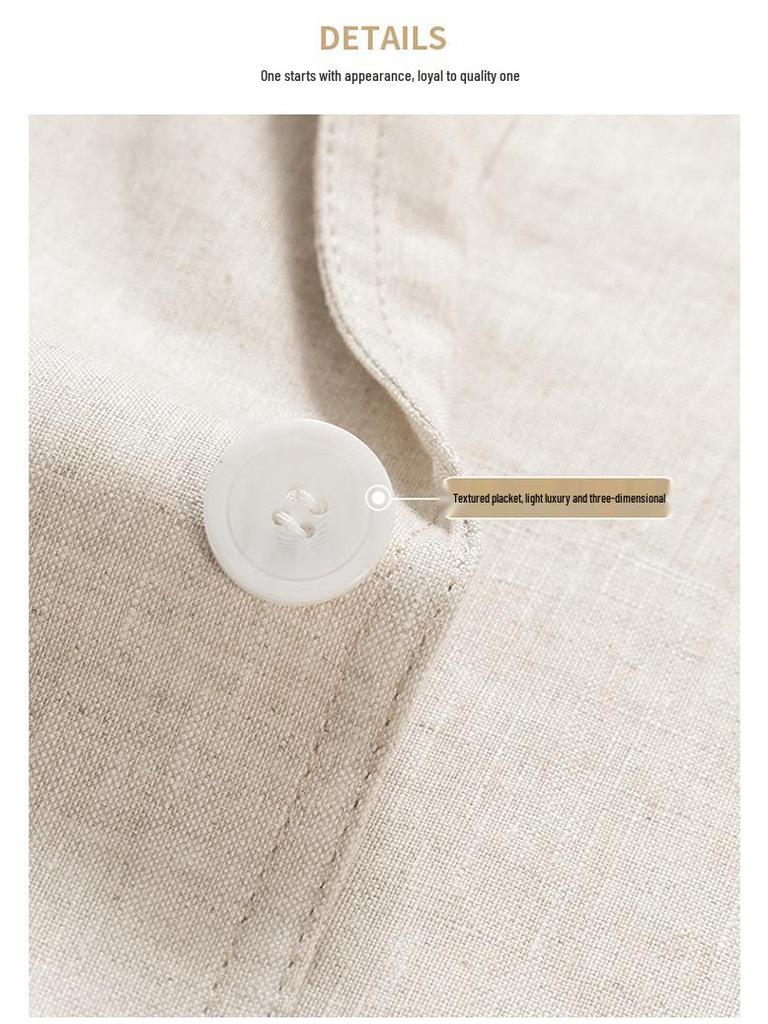 Мужской летний льняной повседневный блейзер - Легкий костюм для молодых и среднего возраста