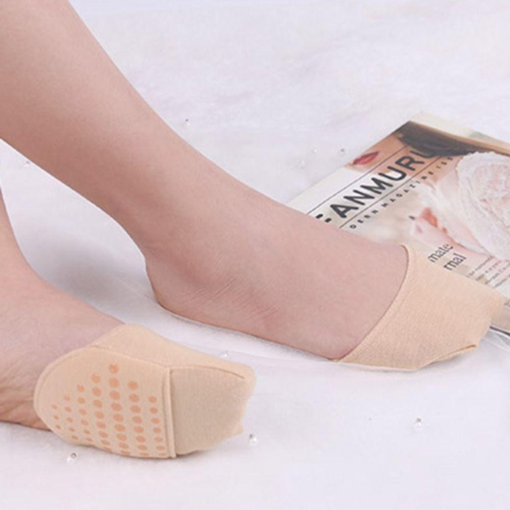 1 пара дышащих полупальцевых накладок для ног, мягкие носки для пальцев ног, новые носки для половины стопы