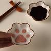 Ceramic Flavored Dishes, Cat Claw Shaped Sauce Dishes, and Small Bowls of Tomato Sauce