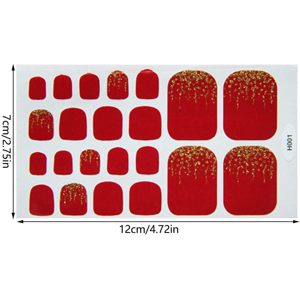 Наклейки для ногтей на носках для летних сандалий, полные обертывания, лак для ногтей на ногах, наклейка